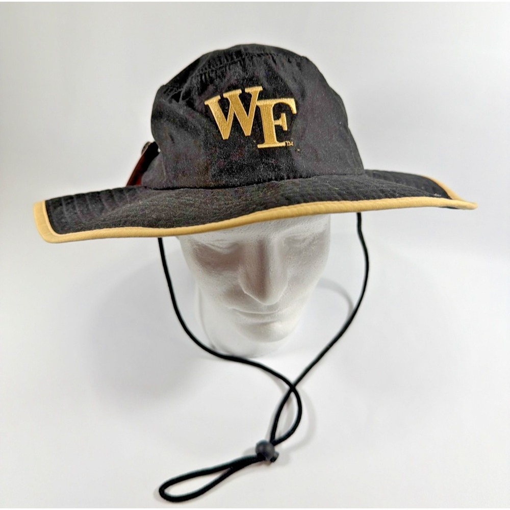 FOCO Wake Forest Demon Deacons Boonie Bucket Hat Wide Brim Sun Cap Black NWT